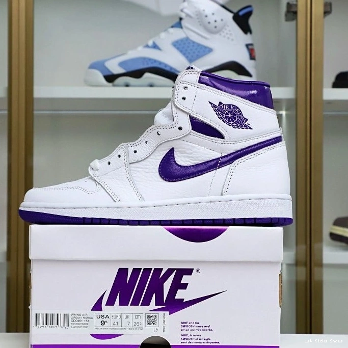 1st Kicks Shoes Jordan BestValue 1 1970 High Air Purple OG Kimikick Court 1202